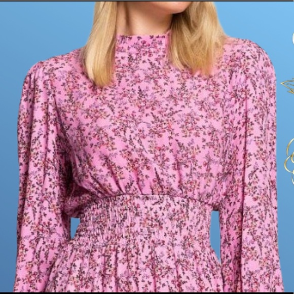 NEW! Cotton pink Turkey made floral casual summer dress 🛍💖 - Picture 5 of 7